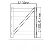 Gate for Post & 4 Rail - 1200 Wide