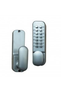 PUSH BUTTON on 1 SIDE - SECURITY LOCK - Black or Silver or White locks