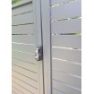 Double Swing Gates - CUSTOM Width and Height  - 8 Colour Slats SQM - Ready in 2 working Days