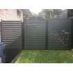 Double Swing Gates - CUSTOM Width and Height  - 8 Colour Slats SQM - Ready in 2 working Days