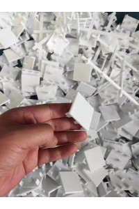 Plastic End Caps 50-Pack - 40x40mm - Black or White or Translucent Batten Cap