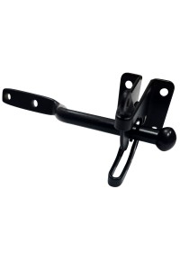 High Quality Gate latch in Black - Has a padlock hole lock