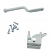 High Quality Gate latch in White - Has a padlock hole lock