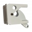 High Quality Gate latch in White - Has a padlock hole lock