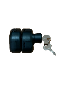 Magnetic Gate Lock Side Pull - Moulded Plastic locks for Gates Keys - BLACK or WHITE