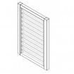 Horizontal LOUVRE Gates -  SQM Guide - 100mm slats - 48 Hours Turnaround