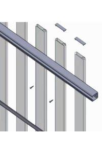End Caps 65x16mm Slats - Black, Dark Grey or White Blade & Pickets