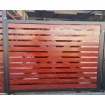2500mm Hinged Side Gate - 1820h with Locks - Black - Braced - Welded Choice of 8 slat colours