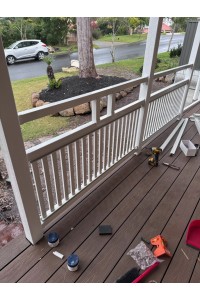 Classic Hamptons Balcony Panels with 38mm Slats & 2 Verticals - DIY Kits