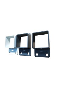 50x50 Brackets suitable for 50x50 Box Tube - Price includes 2 x Screws Black or White or Dark grey Cream Merbau Paperbark
