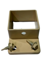 50x50 Brackets suitable for 50x50mm Box Tube CREAM 8-PACK - Delivered