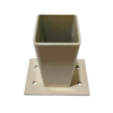 Post base or Header beam drop post Bracket for 50x50mm Posts in CREAM