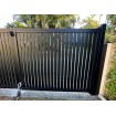 65mm White Slatted Vertical GATES - Vertical 65mm Slats- Custom Sizes - SQM GUIDE
