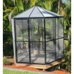 White or Black Large Bird Aviary DELIVERED Pet Cage Mesh Door Entry Aluminium light weight