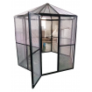 White or Black Large Bird Aviary DELIVERED Pet Cage Mesh Door Entry Aluminium light weight
