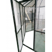 White or Black Large Bird Aviary DELIVERED Pet Cage Mesh Door Entry Aluminium light weight