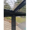 White or Black Large Bird Aviary DELIVERED Pet Cage Mesh Door Entry Aluminium light weight