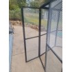 White or Black Large Bird Aviary DELIVERED Pet Cage Mesh Door Entry Aluminium light weight