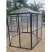 White or Black Large Bird Aviary DELIVERED Pet Cage Mesh Door Entry Aluminium light weight