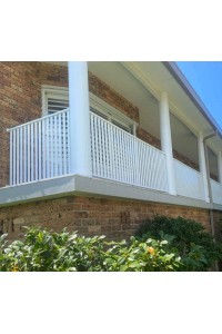 Vertical Fencing or Balustrade - Square Metre Rate SQM white black Dark & Light Grey Cream and paperbark