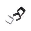 White 40x40mm Saddle Bracket - 12-Pack Used for FRONT FACING 40mm rails on Batten Fences