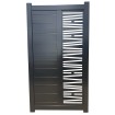 Swing Side Gate - Premade 1000w x 1800h with Hinges - Gloss Black