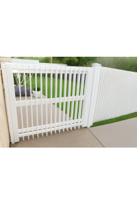 Blade Gates in White- Contemporary High End Look Custom Sizes