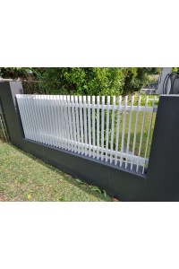 White 65mm Blade Fencing - We cut to you width and heoght 