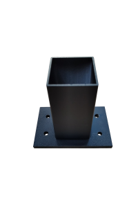Post base or Header beam drop post Bracket for 50x50mm Posts in BLACK