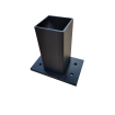 Post base or Header beam drop post Bracket for 50x50mm Posts in BLACK