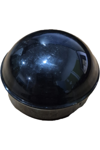 Black Round Chainlink Fence Post Cap 60mm