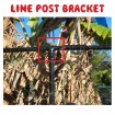 Line Bracket for Chain Mesh posts 