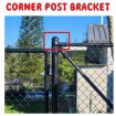 Corner Post 60mm bracket for chain link Fences