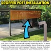 Dropper Post PICKUP - 50x50 bracket and up to a metre of box section in BLACK or WHITE or DARK GREY or Cream or light grey