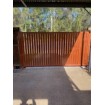 Merbau Alloy Double Swing Gates - CUSTOM Width and Height  -  SQM