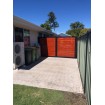 Merbau Alloy Double Swing Gates - CUSTOM Width and Height  -  SQM