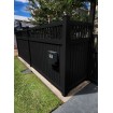 80mm x 50mm Chunky - Monument Dark Grey Vertical Fences & Gates -  80x50 Rails - 38mm Top battens