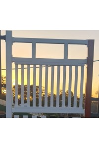 Classic Hamptons FENCE PANELS with 38mm Slats and 2 Verticals - DIY Kits