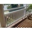 Classic Black or Monument Balcony Panels with 38mm Slats & 2 Verticals - DIY Kits