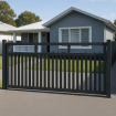 Classic Hamptons SLIDING GATES  with 38mm Slats and 2 Verticals - DIY Kits