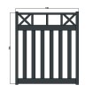 Hamptons Fence Gates Pedx with no X