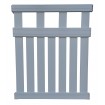 White Hamptons Slat Gates and  Fence Panels with Slats on TOP and BOTTOM- DIY Kits