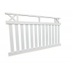 Hamptons PREMADE Fence Panels with CROSSES 2290x1340mm WHITE - Home