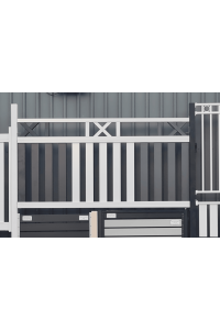 Hamptons Style Gates - Smaller gaps between Slats - 3 Colours