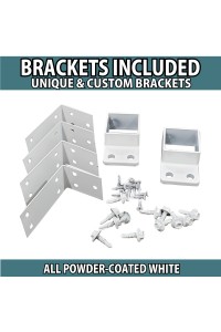 Fence Brackets suitable for our Hamptons Fence Panels - Price includes a set of 6 with Screws