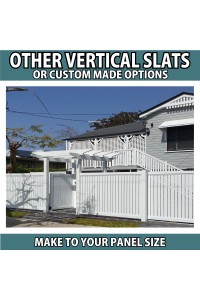Hamptons Look Vertical Fencing - 50x30 or 80x50 or 50x110 Top and Bottom Rails