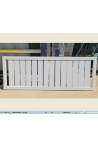 110mm x 50mm Chunky Vertical Sliding Gate -  Top and Bottom Rails - Cut to Size then you DIY