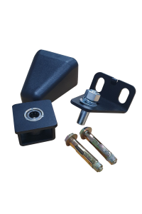 Gate Hinges Pivot suit 50x50 box tube 180 degree swing - BLACK