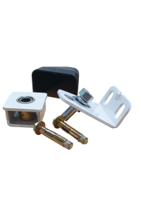 Gate Hinges Pivot suit 50x50 box tube 180 degree swing - WHITE