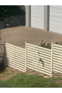 Cream - Custom cut in 48 hours slat Screens or Fences PER SQM